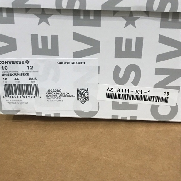 Converse CDG Brand New Sneakers - Picture 5 of 5